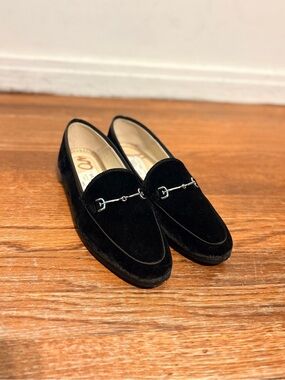 Sam Edelman Black Suede Bit Loafers size 6